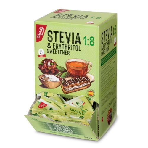 Castello since 1907 Stevia (Estevia) + Eritritol 1:8 | 504 sobres de 1g