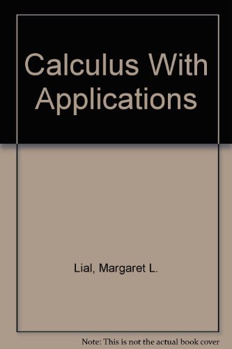 Calculus With Applications 0673467260 Book Cover