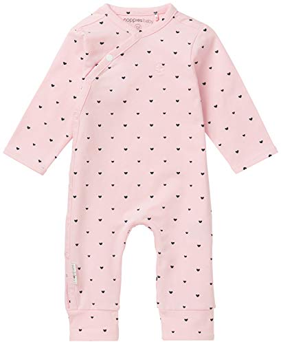Noppies Baby-Mädchen G Playsuit Jrsy ls Nemi Body, Rosa (Light Rose C092), 62
