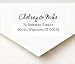 Customized Return Address Self Inking Rubber Stamp with Designer Font for Wedding Traxx 9013