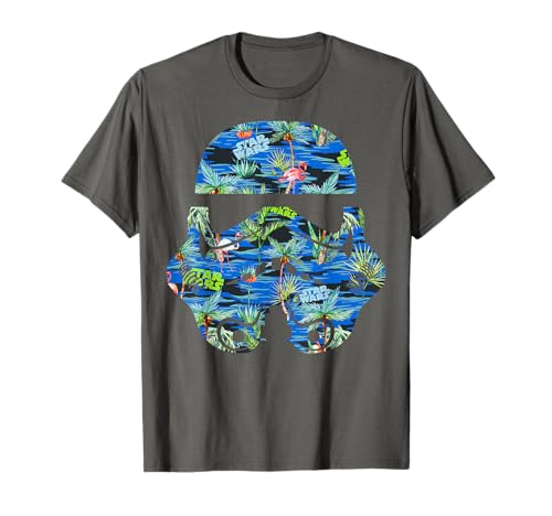 T-shirt Star Wars Stormtrooper C2 avec motif floral hawaïen et col rond