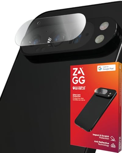 ZAGG Glass Elite Anti-Reflective Google Pixel 9 Pro XL Camera Lens Protector - Anti-Reflective Glass Lens Protection 5X Stronger Maximum Impact & Scratch Resistance Recycled Materials