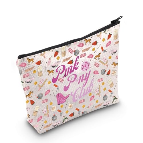 WCGXKO Music Lover Gift Pink Makeup Bag Singer Fans Gift Sony Lyrics Music Concert Travel Cosmetic Pouch (Pink Bag)