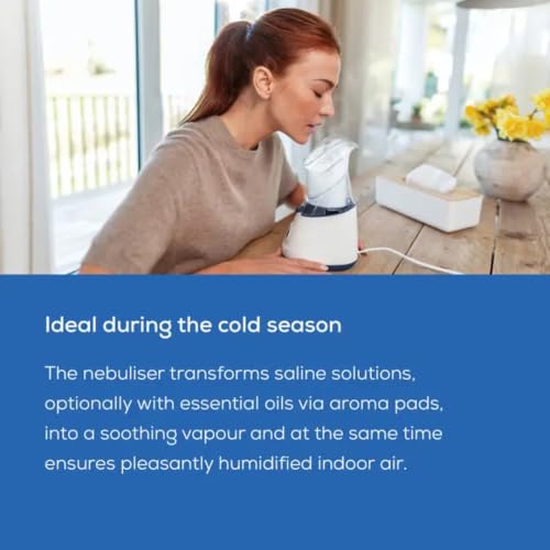 Image of Beurer German Engineering SI 31 Steam Inhaler Machine for Cold, Cough & Sinus Relief | Steam Vaporizer for Nose & Throat Congestion | Fast Steam in 3 Min, Auto Shut-Off | Adjustable Output | 40 ml Capacity | For Adults & Kids | White in color I 1-Year Warranty