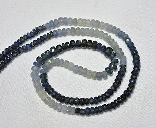 Saphir bleu perles facettées 3mm pour création bijoux DIY