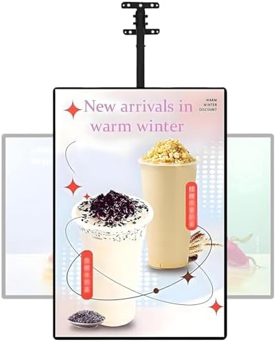 Slim LED Menu Board Light Box - Wall-Mounted Digital Poster for Restaurants, Cafes & Shops - Illuminated Menu Display, 60x70cm (23.6x27.6in)