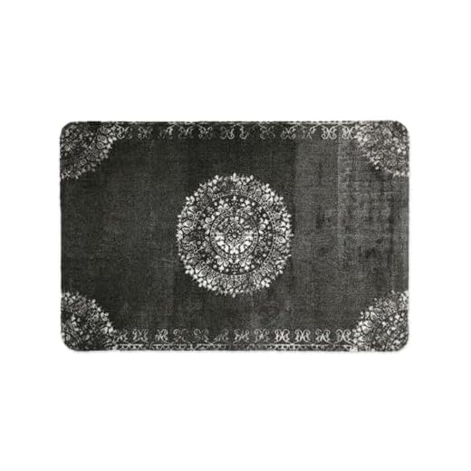 deco-mat Alfombrilla Negro de Interior • felpudos Entrada casa • Alfombrilla Antideslizante • felpudos Originales Oriente - 40 x 60 cm