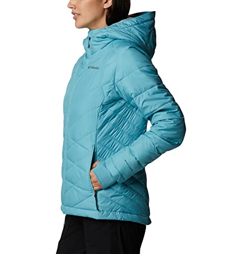 Image of Columbia Women's Omni-Heat Reflective Heavenly Hooded Hiking & Trekking Down Standard Length Jacket