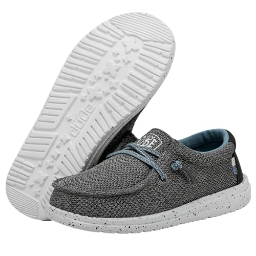 Image of HEYDUDE Boy's Wally Youth Multiple Colors | Boy's Shoes | Boy's Lace Up Loafers | Comfortable & Light-Weight