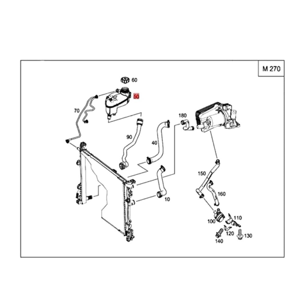 A2465000049 Serbatoio di espansione del liquido di raffreddamento antigelo for Classe A W176 Classe B W246 Classe CLA W117 | []