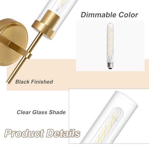Image of Battery Operated Wall Sconce,Gold Wall Sconces 8000mAh Fast Chargin Dimmable 2Color Temperature Bulbs Endurance 100 Hours Infinitely with Remote Control Wireless Wall Lights for Bedroom Living