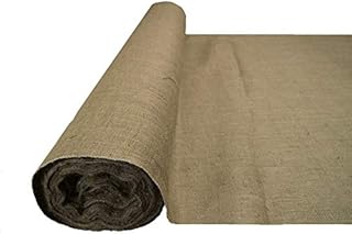 Hessian Fabric Woven Natural Jute Burlap Garden Craft Sack Upholstery Building Supplies 40" 102cm Wide 10Oz Weight Sold Per Meter by Discount Fabrics LTD