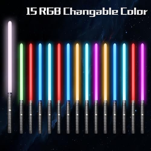 Zlangsports EGW06-1-BLACK 2 In 1 Dueling Lightsaber 15 Rgb Colors Changeable 3 Modes thumb #2