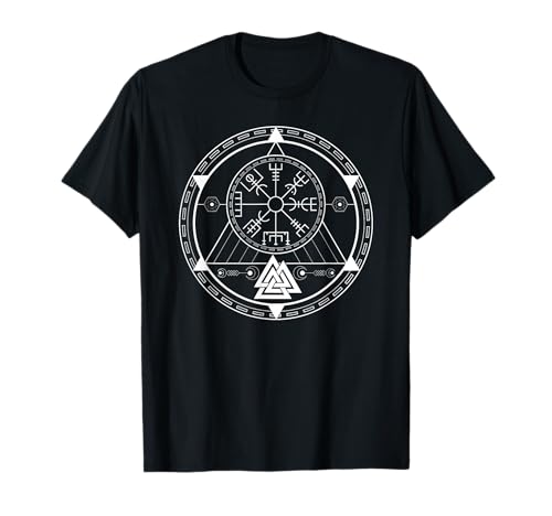Boussole Celtique Viking Vegvisir Symbole Nordique Valknut T-Shirt