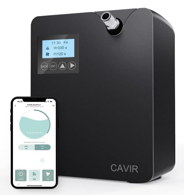 Cavir Smart Scent Air Machine for Home, Waterless Essential Oil Diffuser with Nebulizing Tech, 300mL Essential Oil Capacity, Long Service Life, Covers Areas Up to 2000 SQFT, HVAC System Compatible