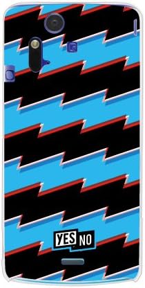 YESNO Lightning Border Saxe Blue (Clear) / for XperiaTM acro SO-02C/docomo DSEXCR-PCCL-201-N099