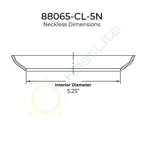 Image of KASTLITE 88065-CL-5N Polycarbonate Clear Neckless Acorn | 16.14 inch Height x 10.75 inch Width x 5.25 inch Diameter | Manufactured in the USA