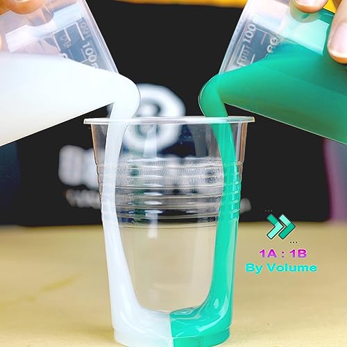 Bbdino Super Elastic Silicone Mold Making Kit, Mold Making Silicone Rubber N.w. 21.16 Oz, Liquid Silicone For Mold Making, Ideal For Casting 3D Silicone Molds| Food Molds 1:1 By Volume, Jade Green #TOP1