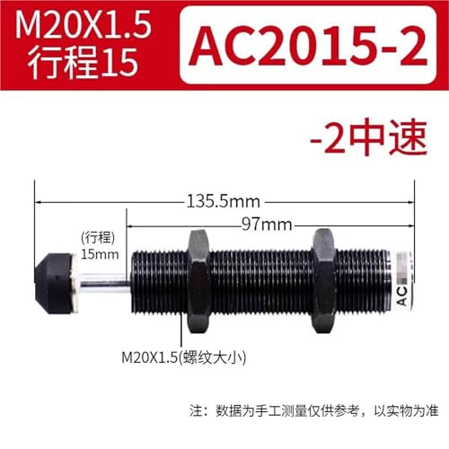 Amortisseur hydraulique haute precision AC2015-2 pour bras mecanique de pointe - 2