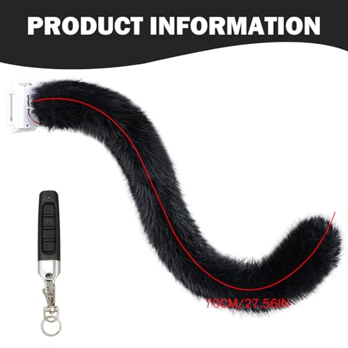 Queue de chat électrique amovible télécommandée pour cosplay et fête