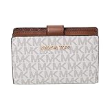 [マイケルコース MICHAEL KORS] female キャンバス 2つ折り財布 ウルトラスリム 小銭入れ付き BIFLD ZIP COIN WLLET 35F8GTVF2B [並行輸入品] (VANILLA)