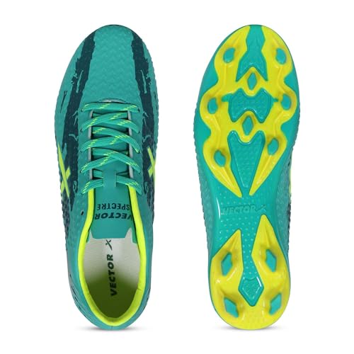 Image of Vector X Spectre 2.0 Football Shoe /Studs, Double Colored TPU Sole, Padded Footbed, Premoulded Heel Shoe for Men