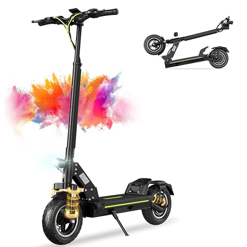TODIMART D5 Pro Trottinette Électrique Adulte 50–55 km d’Autonomie, Batterie 48V 13Ah, Moteur 500W (800W Max), Pliable, Double Suspension, Tout-Terrain,...