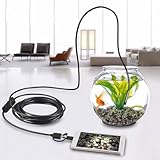 3 in 1 Endoscope Tools, 640P HD Soft Inspection Borescope for iOS and Android, Dia 5.5mm, IP67 Waterproof