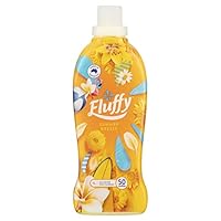 Fluffy Concentrate Liquid Fabric Softener Conditioner, 1L, 50 Washes, Summer Breeze, Long Lasting Freshness, 1224383