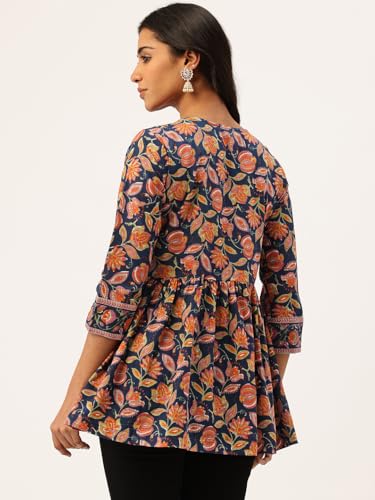 Image of Princess Cut Top for Women - 3 /4 Sleeves with Front Drawstrings (S-XXL)
