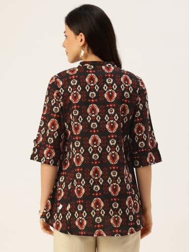 Image of Printed Mandarin Shirt - Casual & Chic (S-3XL)