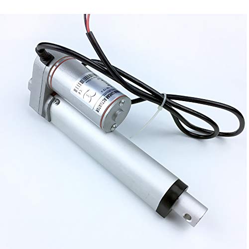12V 24V 100MM 4 Inch Stroke Linear Actuator with Mounting Brackets (12V, 75MM/S 100N)