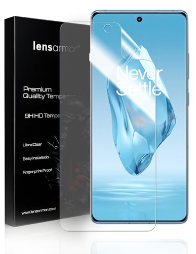 Image of Lensarmor Compatible with OnePlus 12R Flexible Screen Protector (1 Pack) - Clear TPU Film, Fingerprint Unlock Supported, Easy Installation Kit Included, Bubble-Free & Case-Friendly Fit