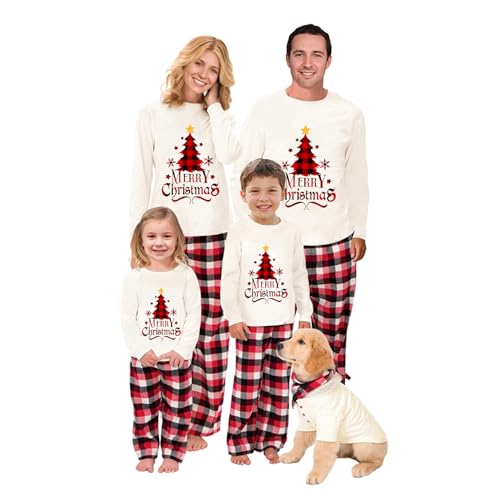 WephuPSho Christmas Family Matching Pajamas, Festive Xmas Jammies Sets for the Whole Family, Holiday Pjs Christmas