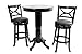 Boraam Florence Swivel Bar Stool - Distressed Black