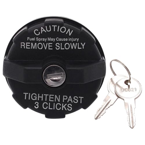 Baceyong Bouchon de réservoir de carburant avec clés compatible avec Jeep Wrangler TJ Dodge 1984–2000