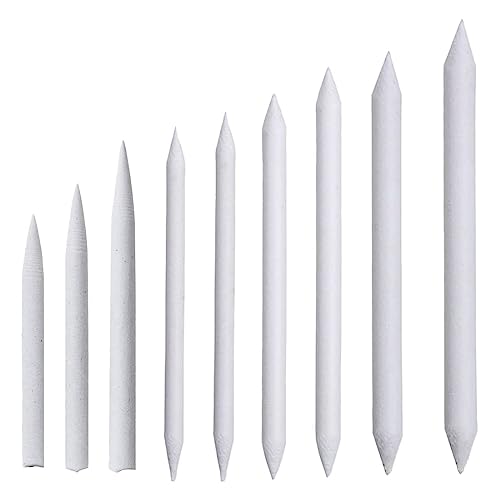9 Piezas Accesorios de Dibujo, Difuminos de Papel Lapices De Dibujo para Artistas de Boceto DIY Difuminos Difuminadores para Dibujo