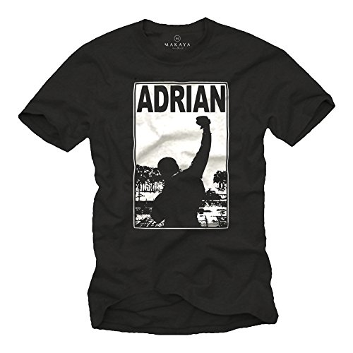 Camisetas Serigrafiadas Baratas - Rocky Balboa - Negras XXXL