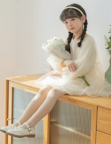 Kiench Girls Ballet Dance Tights Toddler Soft Footed Sockings for Students School Uniform4