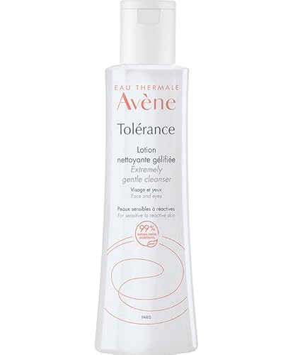 Eau Thermale Avene Tolerance Extremely Gentle Cleanser Lotion for all types of hypersensitive skin, waterless cleanser, 6.7 fl.oz. Eau Thermale Avene Tolerance Extremely Gentle Cleanser Lotion for all types of hypersensitive skin, waterless cleanser, 6.7 fl.oz.