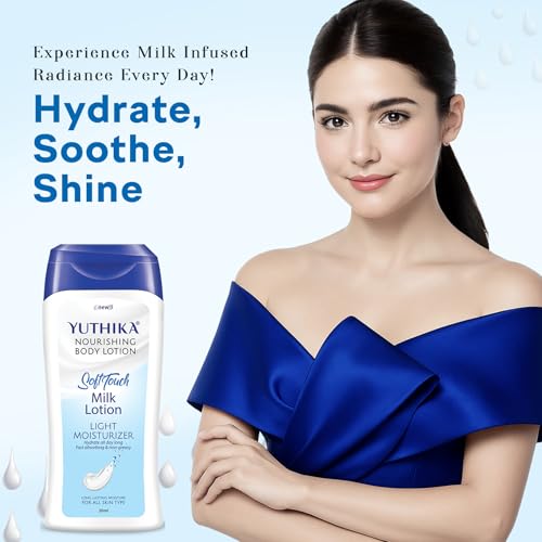 Image of Yuthika Soft Touch Milk Body Lotion for Women & Men, (24pc of 20ml Each) Hydrating, Fast Absorbing, Non-Greasy Lotion for Soft, Smooth Skin, All Skin Types