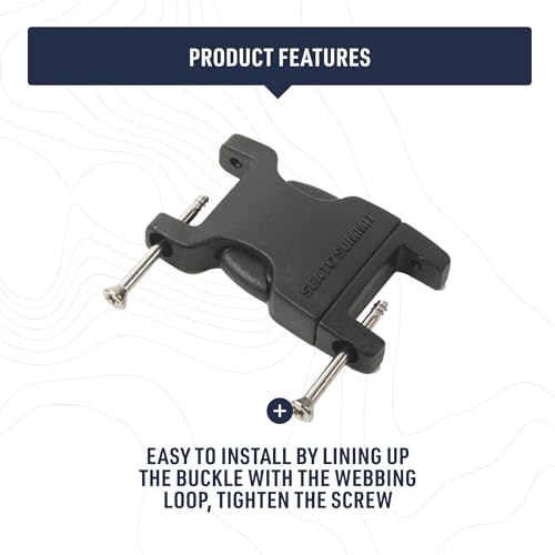 Image of Sea to Summit Field Repair Buckle - Side Release, 2 Pin, 3-pack