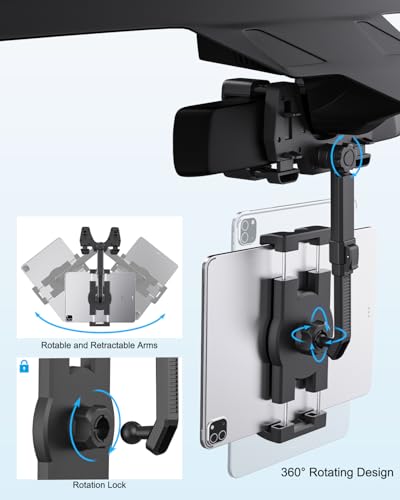 Suporte para tablet espelho retrovisor de carro