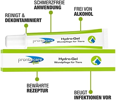  Prontocare-Vet Wundgel - Heilendes Wundgebenschutzmittel für Ihre Haustiere
| Prontocare-Vet Wundgel 20ml - Schnellwirk