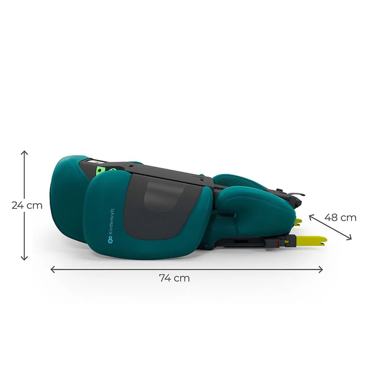 Kinderkraft Xpand 2 Pro Silla de Coche, Green, ISOFIX, 100-150 cm, 5.5 kg