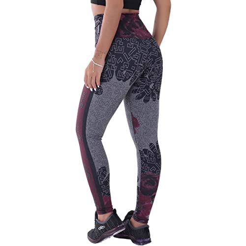 Kit com 3 Leggings Mescla Sublimadas Cintura Alta Suplex (G, Spider/Legô/Degradê)