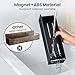 Mystozer Magnetic Spice Rack for Refrigerator, Kitchen Organizer and Storage Shelf, Black (4 Pack)…