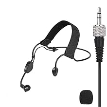 Generic Replacement ME3-II Cardioid Headworn Headset Microphone for Sennheiser EW-DX-SK Wireless Bodypack Transmitter with 3.5mm Connector, Condenser, Black Unidirectional Comes with windscreen