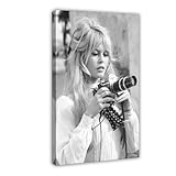 ZAQMKOL Poster sur toile Brigitte Bardot (7) - D�coration murale pour salon, chambre � coucher - 20 x 30 cm