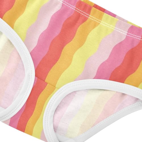 Colorful Checkered Red Yellow Little Girl Panties Toddler Girls Underwear Cotton Fancy Briefs Girls Undies 2t4